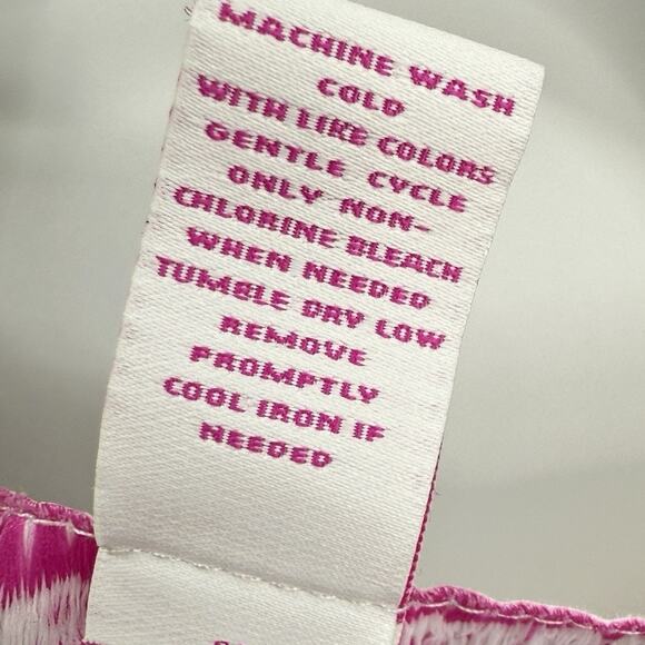 Leoma Lovegrove Tropical Print Shift Dress Stretch Jersey Short Sleeve Size XL - Picture 10 of 11